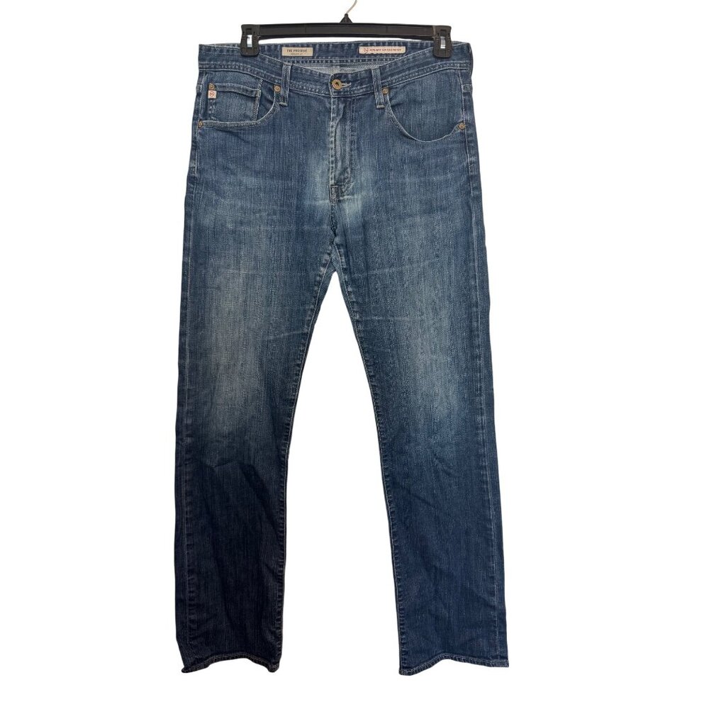 Adriano Goldschmied The Protégé Mens 34x34 Straight Leg Denim Jeans Medium Wash
